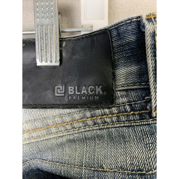 CJ Black Premium Jeans Mens 28x28 Blue Boot Leg Distressed Grunge Y2K - Picture 6 of 13